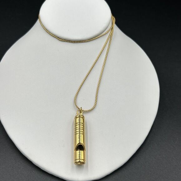 Anne Klein Jewelry - Anne Klein Whistle pendant Charm long necklace Gift Teacher